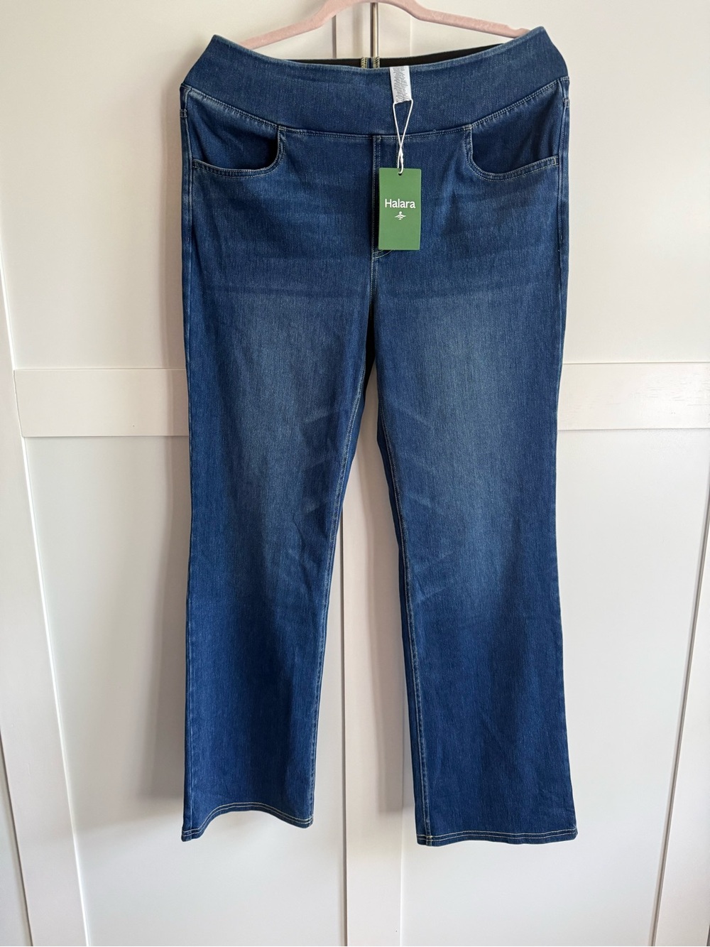 HALARA Dark Blue Flare Jeans
